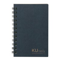 #包む ノート リングメモ ミニスリム ネイビー T9092