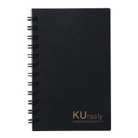 #包む メモ リングメモ ミニスリム ブラック T9094