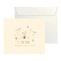 #包む レター 色紙･ブック型  テディベア TS055