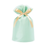 #包む 梱包用品 巾着･オーガンジーBAG  ブルー TD043