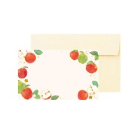 #包む カード ミニカード  リンゴ TC0I1