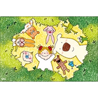 #グリーティングライフ(国内販売のみ） ポストカード ココちゃん　ポストカード ハガキ・定形サイズ おひるね RY-795
