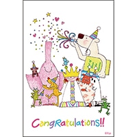 #グリーティングライフ(国内販売のみ） カード ココちゃん･ポストカード  Congratulations RY-1121