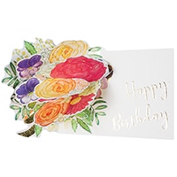 #グリーティングライフ(国内販売のみ） カード バースデーフラワーポップアップミニカード  ミックス LY-49