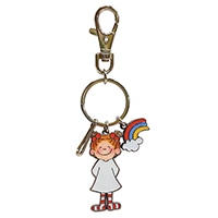 #グリーティングライフ(国内販売のみ） キーリング ココちゃん　キーリング キーリング1箇所 ココちゃん＆レインボー RYZ-1059