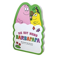 #グリーティングライフ メモ帳 バーバパパ･ダイカットメモ Sheet:80枚 フラワー BBN-332