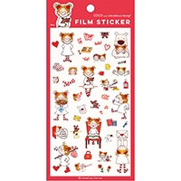 #グリーティングライフ(国内販売のみ） シール ココちゃん･貼ってはがせるステッカー  レッド RYCK-1126