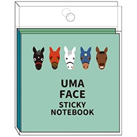 #グリーティングライフ(国内販売のみ） 付箋 ブック型ふせん 4柄20枚 ウマフェイス ETPG-209