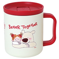 #グリーティングライフ キッチン雑貨 ココちゃん･フタ付ステンレスマグ 容量:400ml ココちゃん＆ポール RYL-1138