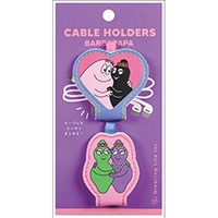 #グリーティングライフ(国内販売のみ） OA関連小物 バーバパパケーブルホルダー 2個セット ファミリー BBZ-346