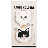 #グリーティングライフ(国内販売のみ） OA関連小物 キャットアンドケーブルホルダー 2個セット キャット＆ SDZ-47