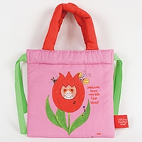 #グリーティングライフ(国内販売のみ） 身辺雑貨 ココちゃんクッション巾着  チューリップ RYZ-1143