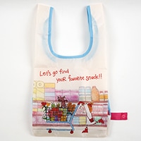 #グリーティングライフ(国内販売のみ） 身辺雑貨 ココちゃんエコバッグＳ 底板付き スーパーマーケット RYZ-1146