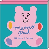 #グリーティングライフ メモ帳 シック･スクエアメモ Sheet:120枚 クマ MMN-487