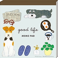 #グリーティングライフ メモ帳 米津祐介･スクエアメモ Sheet:120枚 イヌ YZN-458