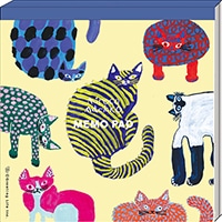 #グリーティングライフ メモ帳 ミロコマチコ･スクエアメモ Sheet:120枚 ネコ MRN-78