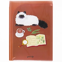 #グリーティングライフ(国内販売のみ） ファイル関連小物 米津祐介クリアホルダー A5・6ポケット ネコ YZZ-459