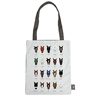 #グリーティングライフ 身辺雑貨 KEIBAアートトートバッグ  フェイス ETZ-210