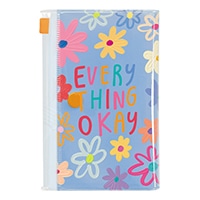 #グリーティングライフ 身辺雑貨 シックTODY仕分けるポーチ ジップポケット4枚付 フラワー MMZ-501