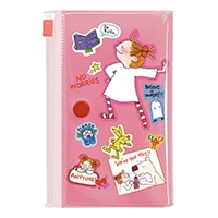 #グリーティングライフ(国内販売のみ） 身辺雑貨 ココちゃんTIDY仕分けるポーチ ジップポケット4枚付 ピンク RYZ-1161