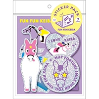 #グリーティングライフ  FUN FUN KEIBA ステッカーパック ステッカー7枚 KEIBA ホログラム ETCK-224