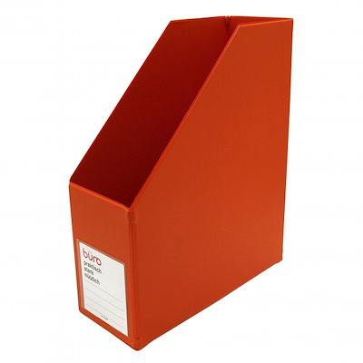 #デルフォニックス ビュロー ファイルボックス 縦型 オレンジ 500084-144