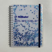 #デルフォニックス(国内販売のみ） ノート ﾛﾙﾊﾞｰﾝﾎﾟｹｯﾄ付ﾒﾓｸﾞﾘｯﾀｰL Lサイズ･B6変形 ﾗｲﾄﾌﾞﾙｰ 501275