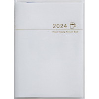 #高橋書店（国内販売のみ） 家計簿 2024年 A6 プチ家計簿 ホワイト No.33 （2024年 1月始まり）