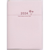 #高橋書店（国内販売のみ） 家計簿 2024年 A6 プチ家計簿 ピンク No.34 （2024年 1月始まり）