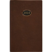 #高橋書店（国内販売のみ） 手帳 2024年 ウィークリー ビジネス手帳 4 茶 No.52 （2023年 12月始まり）