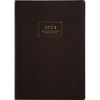 #高橋書店（国内販売のみ） 手帳 2024年 A5 ウィークリー ビジネス卓上日誌 茶 No.54 （2023年 12月始まり）