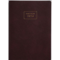 #高橋書店（国内販売のみ） 手帳 2024年 A5 業務日誌 エンジ No.55 （2024年 1月始まり）