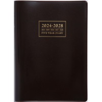 #高橋書店（国内販売のみ） 手帳 2024年 A5 5年卓上日誌 茶 No.61 （2024年 1月始まり）