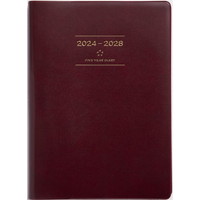 #高橋書店（国内販売のみ） 手帳 2024年 A5 5年卓上日誌 ワイン No.98 （2024年 1月始まり）