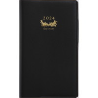 #高橋書店（国内販売のみ） 手帳 2024年 ウィークリー ニューダイアリー アルファ 6 黒 No.103 （2023年 12月始まり）