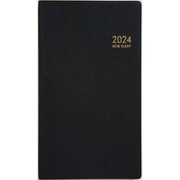 #高橋書店（国内販売のみ） 手帳 2024年 マンスリー ニューダイアリー スリム 1 黒 No.120 （2023年 11月始まり）