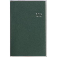 #高橋書店 手帳 2024年 4月始まり ウィークリー ビジネス手帳 小型版 5 緑 No.842