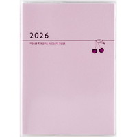 #高橋書店（日本国内のみ） 家計簿 2026年 A6 プチ家計簿 ピンク No.34 （2026年 1月始まり）
