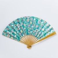#尚雅堂 身辺雑貨 友禅扇子 7.5寸･15間（約23cm） GARDEN 6 48112