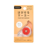 #カンミ堂(国内販売のみ） ふせん はがせるマーカーＣＯＬＯＲ 6mm×5ｍ アプリコット HM-1011
