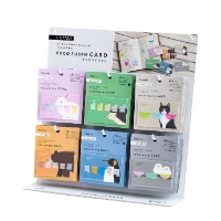 #カンミ堂 付箋 ココフセンカード どうぶつデザイン〈限定〉 置･掛両用什器セット  CFC-0006