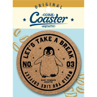 #ワールド商事 コースター アクアチック　コルクコースター  ベビーペンギン 108243