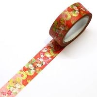 #カミイソ産商 マスキングテープ kimono美　四季華桜 15mm×7m巻き 着物柄 GR-1019