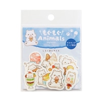 #カミイソ産商(国内販売のみ） フレークシール SAIENフレークシール 10柄･各3枚 しろくまとアイス Y-0029