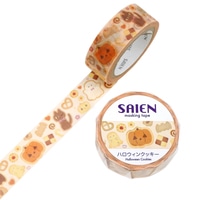 #カミイソ産商(国内販売のみ） マスキングテープ SAIENマスキング  ハロウィンクッキー UR-0276