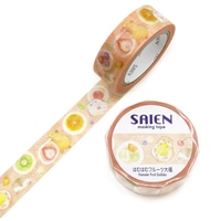 #カミイソ産商(国内販売のみ） マスキングテープ SAIEN･マスキングテープ 7m巻 フルーツ大福 UR-0280