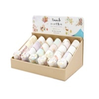 #カミイソ産商(国内販売のみ） 付箋 Kimono･美ロール付箋 6種×各8巻入 什器セット TR-2066