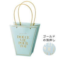 #ケー・イー・アイ フラワーギフトバッグ ノーブルギフトバッグL  ミント 4864-A-MT