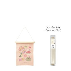 #ケー・イー・アイ 刺?タペストリー 刺繍ミニタペストリー  ひな祭り　桃色　 5201