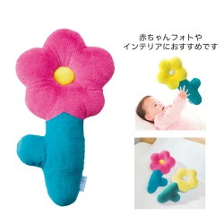 #ケー・イー・アイ フラワートイ もっちりフラワークッション  ピンク 5313-PK
